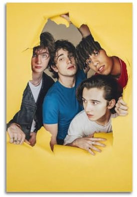 PLKOYZZXC Poster mit Inhaler-Rockband, dekoratives Gemälde, Leinwand, Wandposter und Kunstdruck, modernes Familienschlafzimmer, Dekoration, Poster, 30 x 45 cm