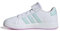 adidas Grand Court 2.0 Shoes Kids Schuhe, FTWR White Semi Flash Aqua Bliss Lilac, 21 EU