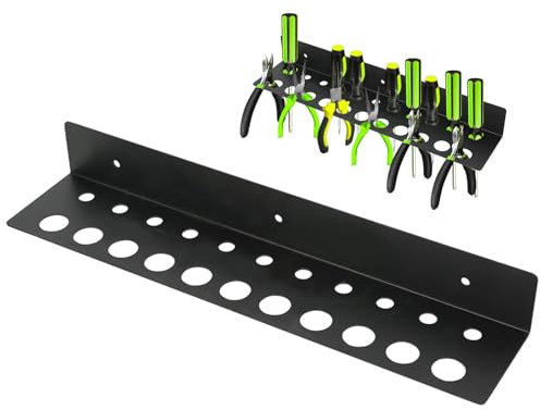 Screwdrivers Organizer - Screwdriver Wall Mount, Hand Tool Organizer Stand | Metal Wall Mounted Pliers Hanger Shelf, Space Saving Hand Tool Storage Organization for Workshop Garage Basement Toolshed