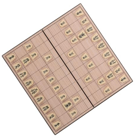 Vaguelly Faltbares Japanisches Magnetisches Shogi Schachspiel mit Tragbarem Design und Magnetischen Spielsteinen für Reisen und Familienspiele