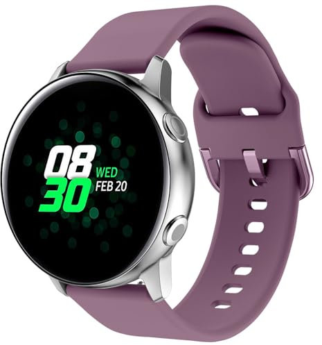 Silikon Armband für Huawei Watch GT 2 42mm/GT 3 42mm/3 Pro 43mm/Watch2, 20mm Sport Armbänder Uhrenarmband, Ersatzarmband für Honor Watch ES