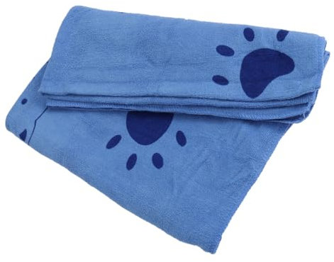 BELLIFFY Microfiber Schnelltrocknendes Haustier Badetuch Extra Große Absorbierende Mikrofaser Für Hunde Katzen Und Andere Haustiere Maschinenwaschbar Blau