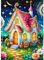 QINRUBB DIY Haus Diamond Painting Erwachsene, 5D Blumen Diamant Painting Bilder Anfänger, Wunderland Runder Vollbohrer Diamanten Malerei Stickerei Kreuzstich Geschenke Home Wand Dekor 30x40cm