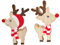 ABOOFAN Weihnachtsdeko REH Figuren Niedliche Tischdekoration Mit Einem REH Mit ütze Und Einem Ohne ütze Für Festliche Anlässe Perfekte Weihnachtsdekoration Für