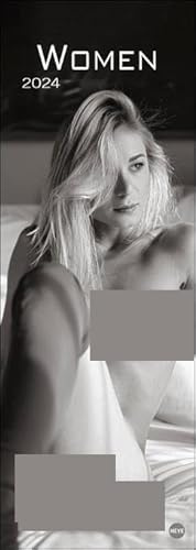 Women - Vertikalkalender - Kalender 2024 - Heye-Verlag - Wandkalender mit anspruchsvollen Fotos - 24,5 cm x 69 cm