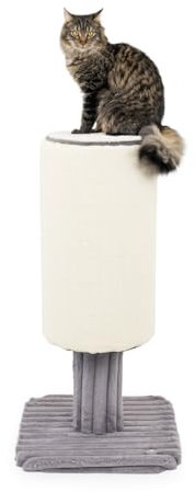 CanadianCat Company | Kratzstamm Jasper - grau | 48 x 48 x 96 cm | Kratzmöbel, Katzenmöbel, Kratztonne