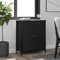 MOBCANT Sideboard, Apothekerschrank Anrichte Barschrank Kleiderschrank Geeignet für Foyer Küche Schlafzimmer Korridor Schwarz 70x30x80 cm Holzwerkstoff