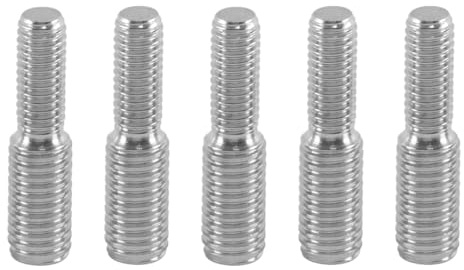 Hoite 5 pezzi M6 a M8 vite prigioniera filettata a doppia estremità 30 mm 304 bulloni a barra in acciaio inossidabile adattatore riduttore filettato maschio a maschio bullone a vite per
