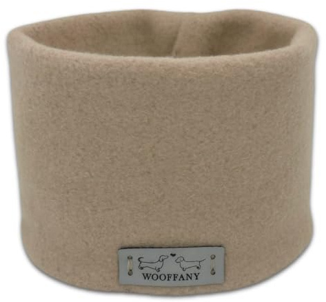 Loop-Schal WOOFFANY - Design Sarah - 100% Baumwollfleece - waschbar bei 30° - für kleine Hunde bis mittelgroße Hunderassen - Handgefertigt in Deutschland