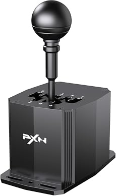 PXN SF U PC Racing Game Simulator Manual Gear Shifter Suitable | Racing Simulator Shifter 7+R Gears Gear Limit Slots, Gear Shifter Customizable, Supports Direct Connection