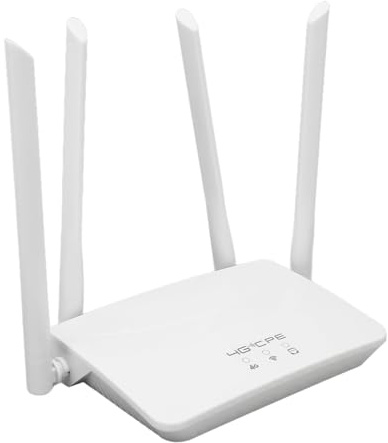 SUNGOOYUE 4G LTE Wireless Router, 300Mbps Mobile WiFi Router with 4 High Gain Antennas for Asia Network Band B1 3 5 40, SIM Card Slot, Up to 200m Coverage (GB Plug)
