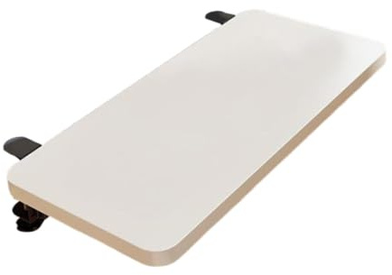 Bvdfgk Estante Extensible para Escritorio, Bandeja Plegable para Teclado para Mesa de Ordenador para Oficina en Casa, Fácil Instalación, Soporte para La, Blanco