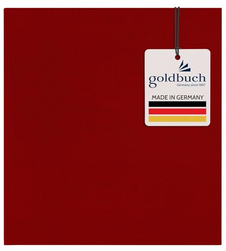 goldbuch 31707 Fotoalbum, Summertime, 30 x 31 cm, Fotobuch mit 100 weiße Seiten & Pergamin Trennblättern, Foto Album aus Leinen, Erinnerungsalbum, Rot