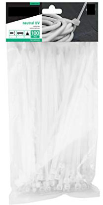 100 Stk. Kabelbinder 500mm x 4.80mm Nylon 66, Industriequalität