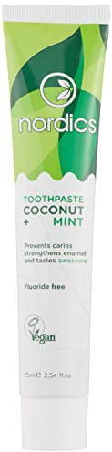 Nordics Organic Care Zahnpasta Anti-Karies Kokos Minze ohne Fluor, 110 g