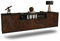 Dekati Lowboard Toledo hängend (180x49x35cm) Korpus anthrazit matt - Front rostigen Industrie-Design - Push to Open