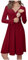 Vuncio Robe de Grossesse Mi-Longue à Manches Longues Couleur Unie Maternité Tunique d'allaitement Automne pour Femmes Enceintes Soirée Cocktail Cérémonie Elegante, S