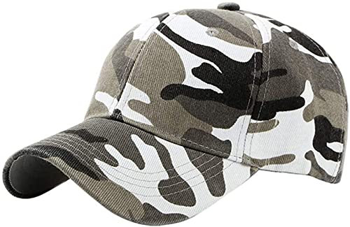 Anawakia Military-Cap Baseballkappen Militär-Camouflage-Kappen Schirmmützen (Grau)