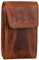 STILORD 'Lenn' Pochette de Clé Cuir Vintage Porte-Clé Anti-RFID Mini Porte-Monnaie Porte-Cartes avec RFID Blocage Protection Clé de Voiture Cuir Véritable, Couleur:Kara - Cognac