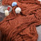 2 Stück Terrakotta Käsetuch Tischläufer, 90 x 400 cm Seihtuch Tischläufer Rustikaler Gaze Stoff Boho Cheesecloth Tischläufer Hochzeit Tischdecke für Hochzeitsfeier Brautparty Tischdekoration