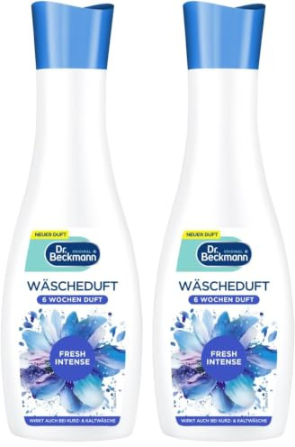 Dr. Beckmann Wäscheduft Fresh | ohne Weichspüler | 2 x 250 ml | Duft-Depot-Technologie | Für alle Textilien & Programme | Dosierung je nach Duftintensität