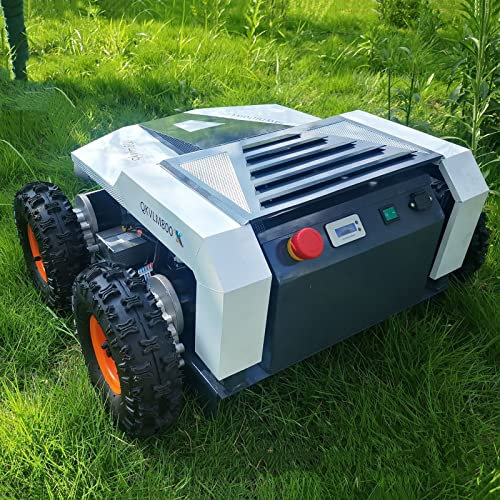 Robotic Lawn Mower - Cuts Up to 150 sq m, Remote Control grass cutting machine for Garden Lawns Green Belts Orchards garden reclamation, Ultra Quiet Mowing