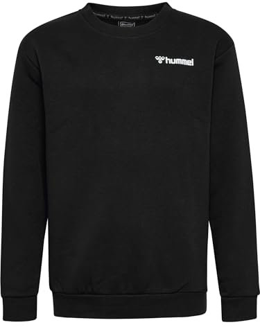 hummel Unisex Kinder Hmlmover Cotton Kids Sweatshirt, Schwarz, 176 EU