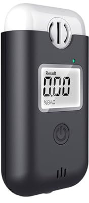 B BestCon Alkoholtester mit fortschrittlichem Alkoholsensor mit Flacher Oberfläche, Alkoholtester mit LCD-Bildschirm, professioneller Heim-Alkoholtester für den professionellen Einsatz.