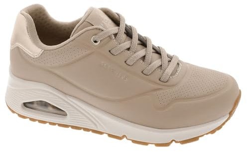 Skechers Damen UNO Shimmer Away Sneaker, Natural, 37 EU