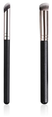 Pinceau anti-cernes, pinceau de maquillage de précision pour couvrir sous les yeux et les imperfections, pinceaux de maquillage Real Techniques, pinceau de fond de teint pour une finition impeccable,