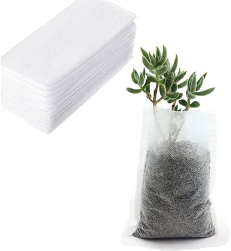ZBIianxer Vivaio Accessori Strumento Coltiva Borse Biodegradabili Tessuto Non Tessuto Sacchetto Pianta Semina Vasi di Fiori Per Casa Giardino 100pcs