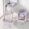 Lyefancy Kids Potty Training Seat with Steps, 2 in 1 Toddler Toilet Ladder Seat for Boys Girls, Soft Mat Non-Slip Splash Guard Toilet Seat with Step Stool, Children Toilet Training in Bathroom(Purple)
