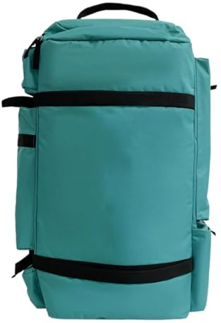56L Große Kapazität Ski & Skateboard Tasche Wasserdichter Oxford Sportrucksack mit Schuhfach und verstellbaren Riemen, grün, Einheitsgröße
