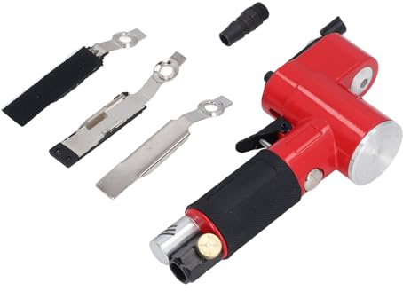 Mini Straight Line Air Sander 1/4 Inch PT Intake, 14000RPM Pneumatic Polisher, Single Screw Fixing 0.5-0.7Mpa - High Efficiency, Eccentric Polishing, Ideal for Narrow Gaps an