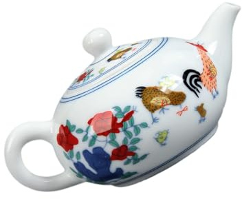 iplusmile Tetera de Resistente al Calor Diseño Creativo y Delicado para Uso Doméstico y Tienda de Té Capacidad Color Blanco