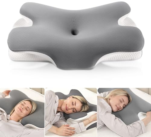 MULISOFT Nackenkissen Memory Foam Schmetterlingskissen Ergonomisches Kissen
