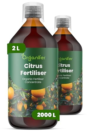 Engrais liquide organique 2x1L pour agrumes – plants sains et productifs – Organifer