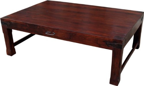Kolonialstil Kaffeetisch R241 mit Schublade, massiv, elegant, 135*90*45 cm