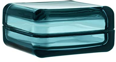 Vitriini Glasschaukästchen Glas seeblau/Größe 2/10,8 x 10,8cm