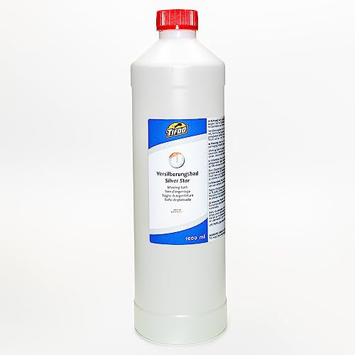 Silver-Star (1000 ml) - Versilbern durch Eintauchen - statt Silberelektrolyt - Dekorative Versilberung selbst gemacht - Silbertauchbad - Silber in Minuten auf Kupfer und Messing