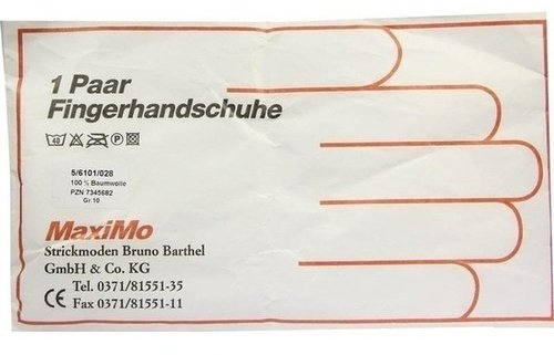 HANDSCHUHE Baumwolle Gr. 10 stärk. Material 2 St