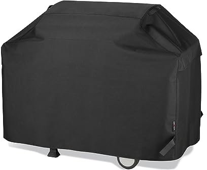Unicook Grillabdeckung Wetterfest 165 cm - Grill Abdeckung für Weber Genesis 400 Serie 4 Brenner, Gasgrill Abdeckhaube wasserdichte Grillhaube für Weber Genesis E435, E410, E440, 165 x 61 x 112 cm