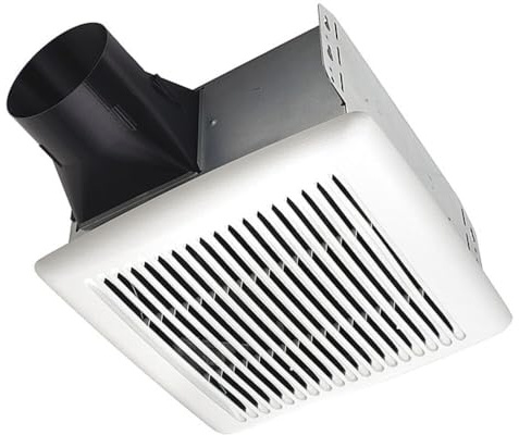 Broan-NuTone AE80B Bathroom Exhaust Fan with Roomside Installation, ENERGY STAR Certified, 80 CFM, 1.5 Sones, White