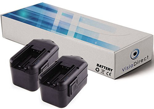 Lot de 2 Batteries pour AEG PN 18 X perforateur burineur 3300mAh 18V - Visiodirect -