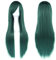 Fouriding 31 Dark Green Women's Long Straight Cosplay Party Wigs Hairpieces Hair Cap Lolita Style Anime Wig