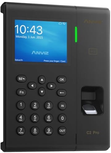 Anviz C2-PRO Rilevazione Presenze, Nero