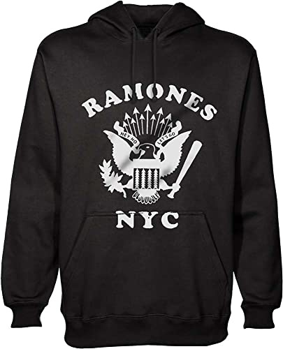 Felpa # S Black Unisex # Retro Eagle New York City