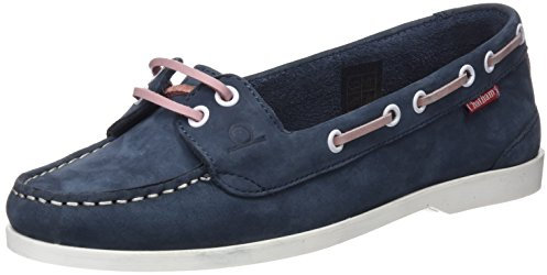 Chatham Femme Rema Chaussures Bateau, Bleu Marine Rose 007, 38 EU