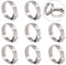 Swpeet 35Pcs 20.3-23.5mm Stainless Steel Single Ear Hose Clamps Assortment Kit Perfect for Automotive, Home Appliance Line