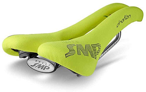SMP Unisex – Erwachsene SÄTTEL 4BIKE CRB DRAKON GELB Fluo 2018, BLAU